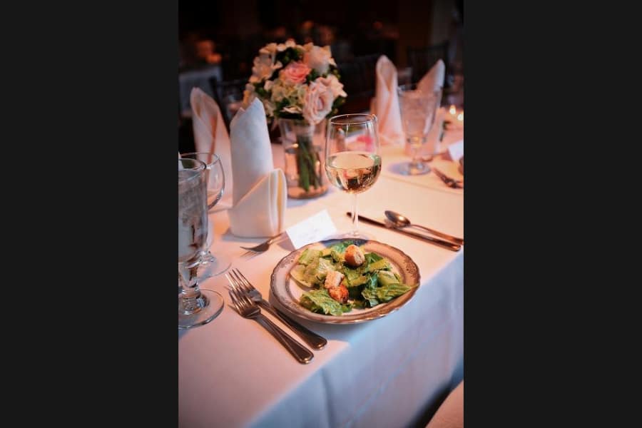 Table Setting with Salad