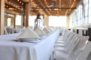 White Wedding Table Settings